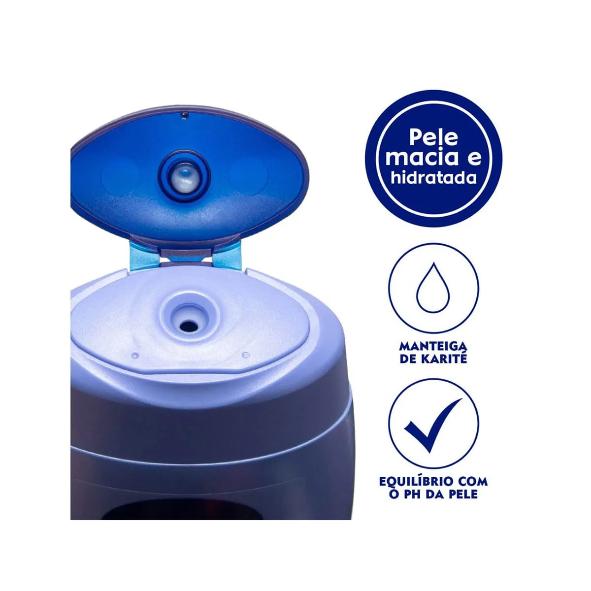 Sabonete Líquido Creme Nivea Soft Milk 250 ml