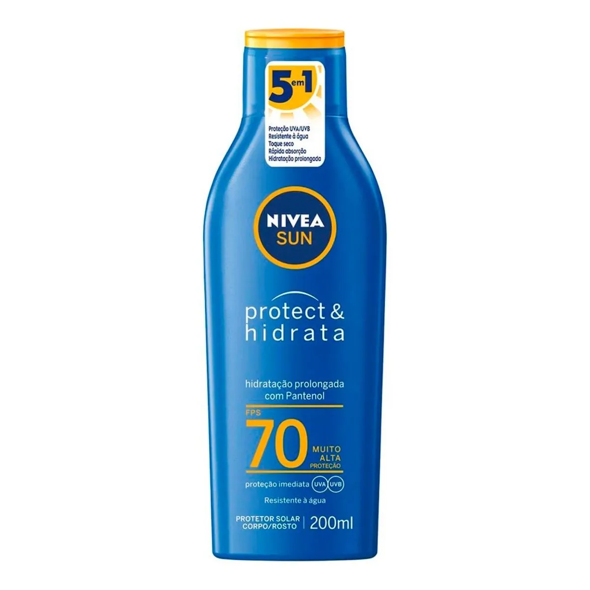 Protetor Solar Fps 70 Nivea Sun Protect Hidrata Frasco 200ml