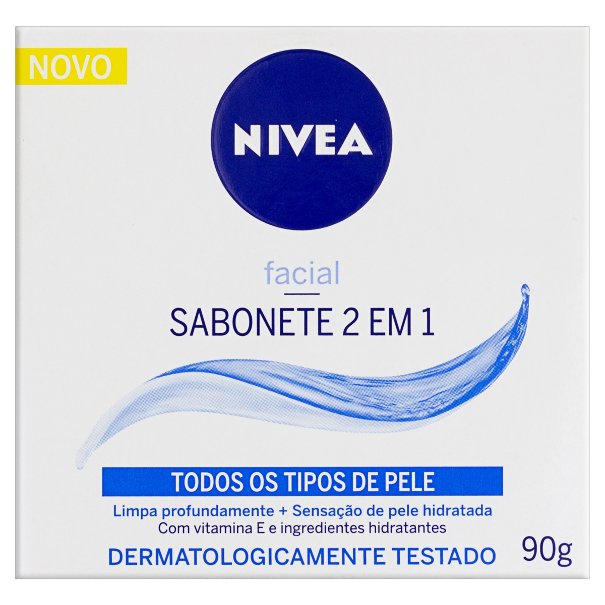 Sabonete Barra 2 Em 1 Facial Todos Os Tipos De Pele Nivea Caixa 90g