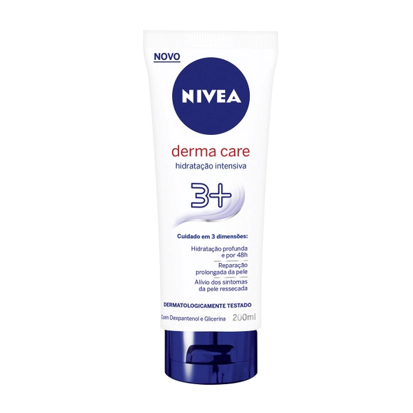 Creme Hidratação Intensiva 3 Nivea Derma Care Caixa 200ml