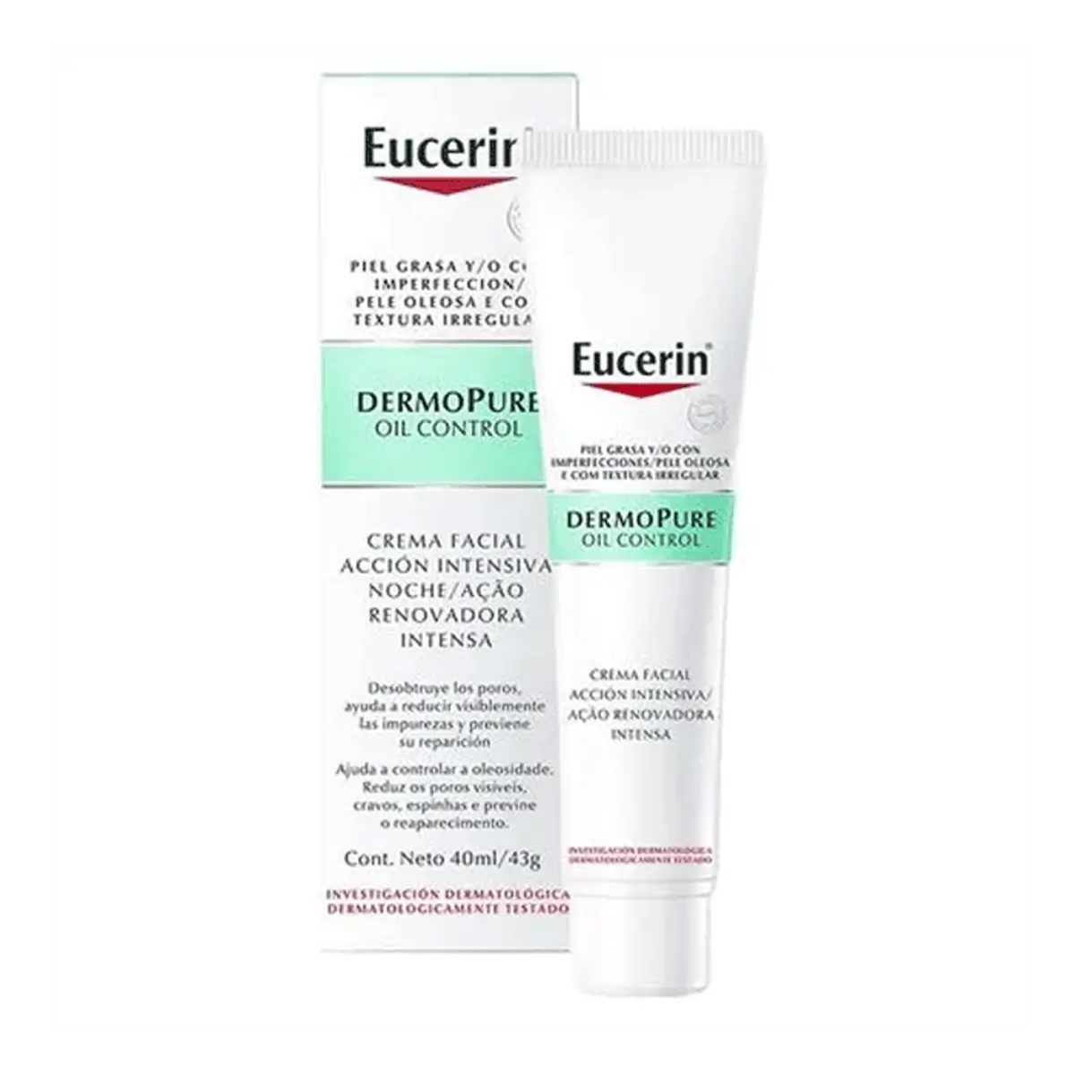 Creme Facial Eucerin Dermopure Ação Renovadora Antiacne 40ml