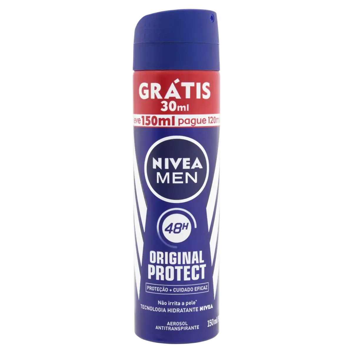 Antitranspirante Aerossol Original Protect Nivea Men Leve 150ml Pague 120ml