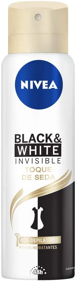 Desodorante Aerosol NIVEA  Black White Toque de Seda 150ml