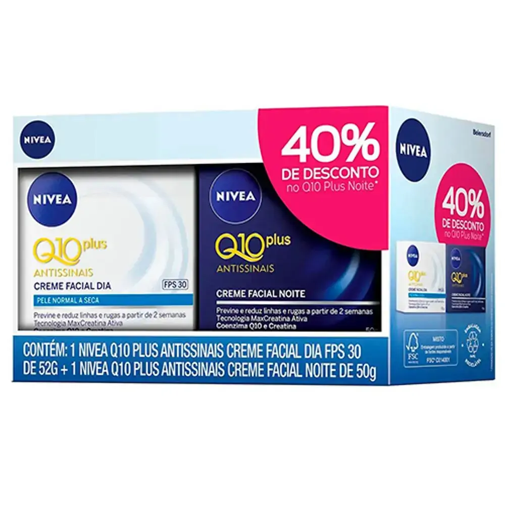 Nivea Visage Kit Q10 Fac 50g Diurno E Noturno