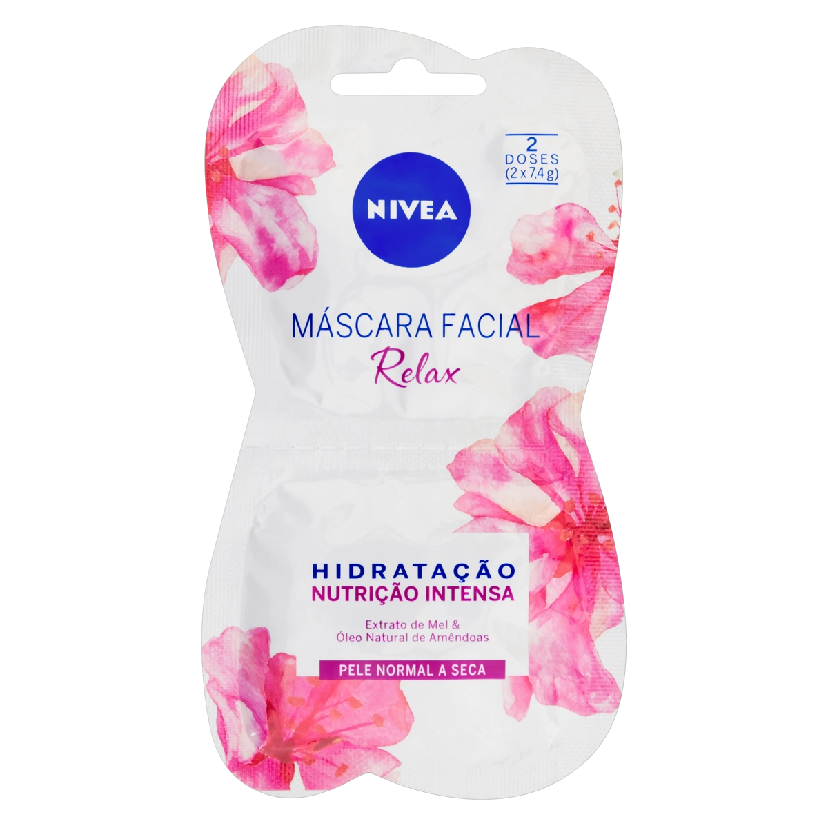 Máscara Facial Relax Nivea Sachê 2 Unidades 7,4g Cada