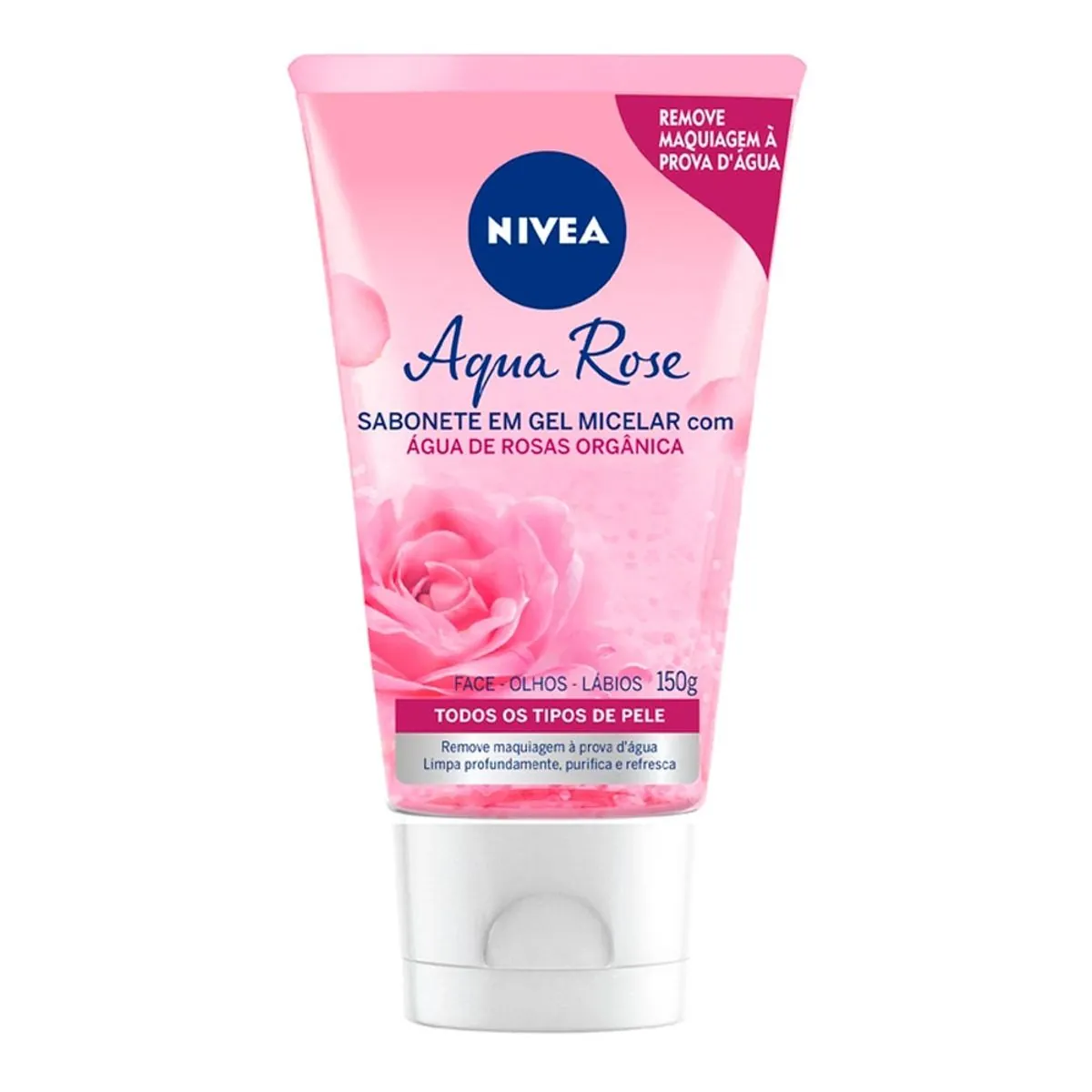 Sabonete Facial em Gel NIVEA Aqua Rose 150ml