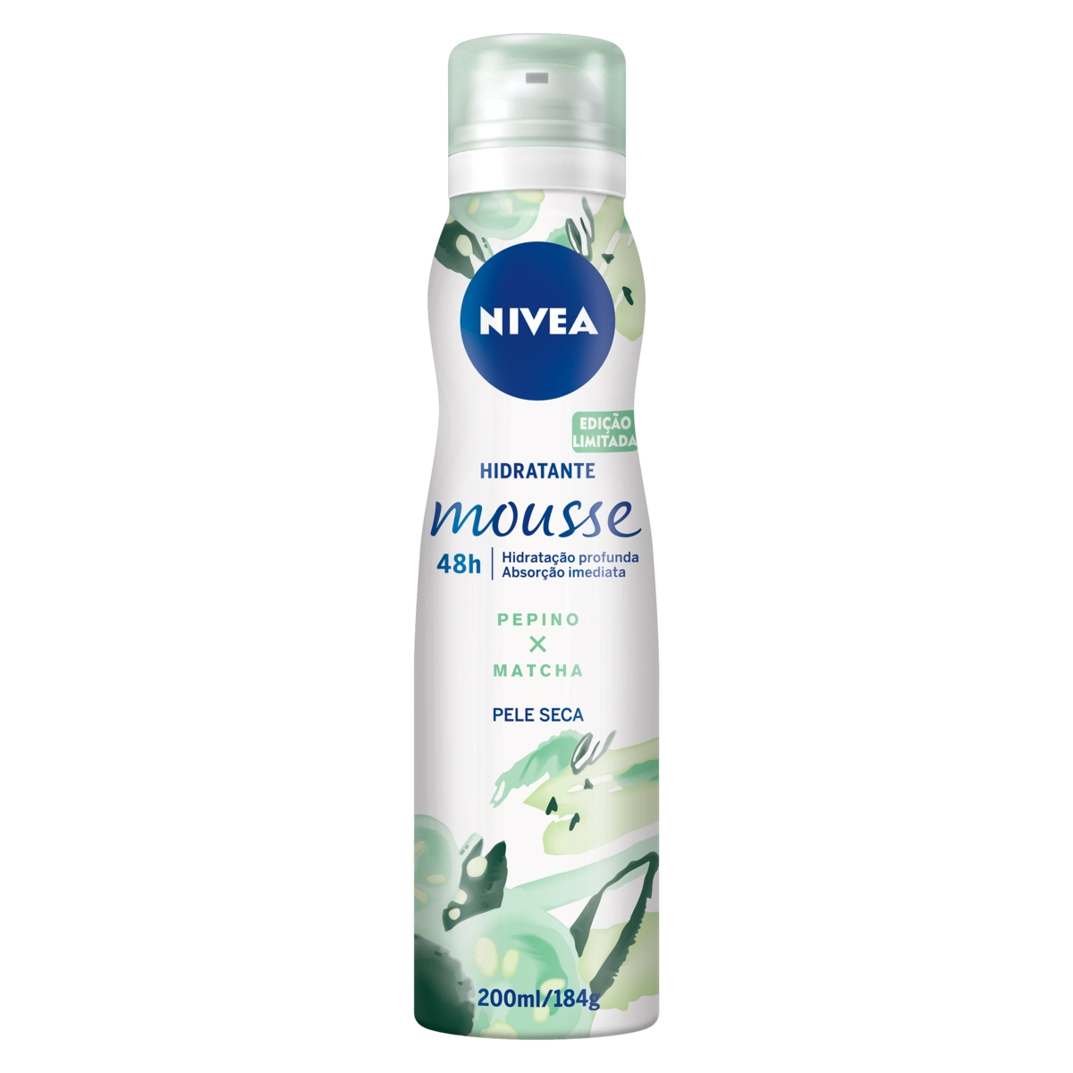 Hidratante Mousse Pepino E Matcha Nivea Frasco 200ml