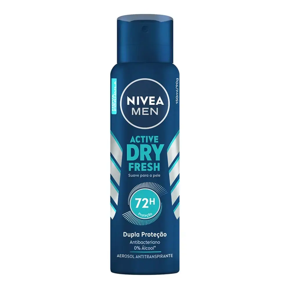 Desodorante Aerossol Active Dry Fresh NIVEA MEN 150ml
