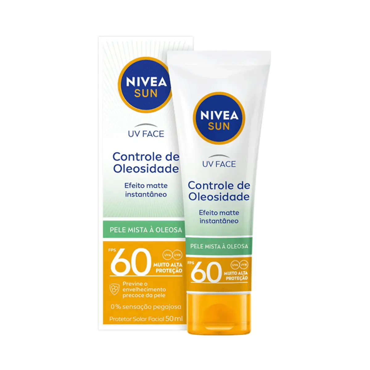 NIVEA SUN Protetor Solar Facial Beauty Expert Pele Oleosa FPS50 50g