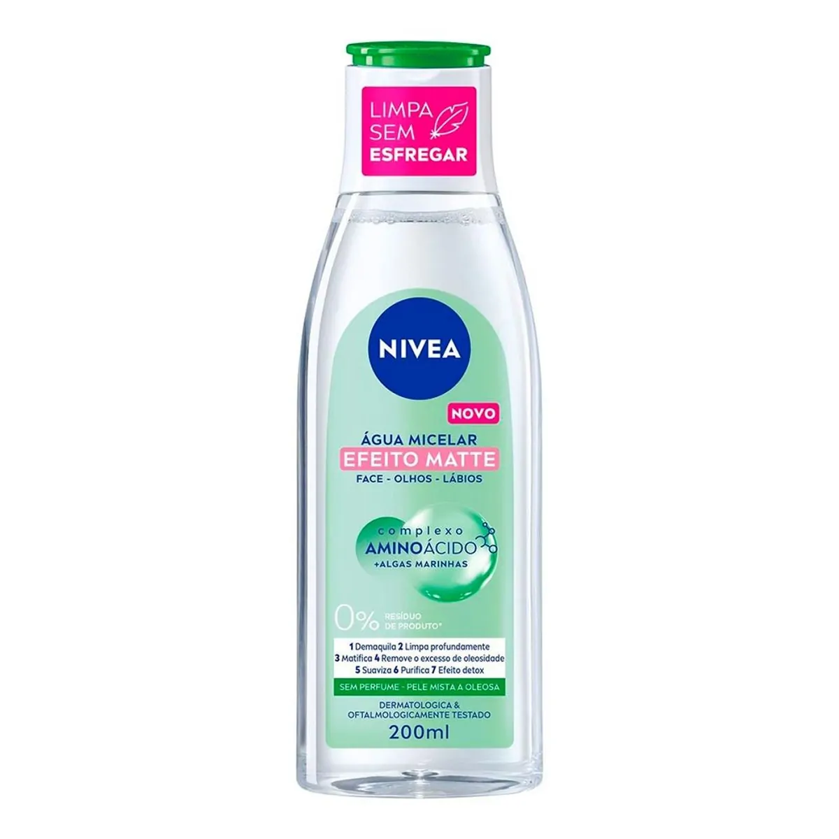 NIVEA Água Micelar Solução de Limpeza 7 em 1 Efeito Matte 200ml