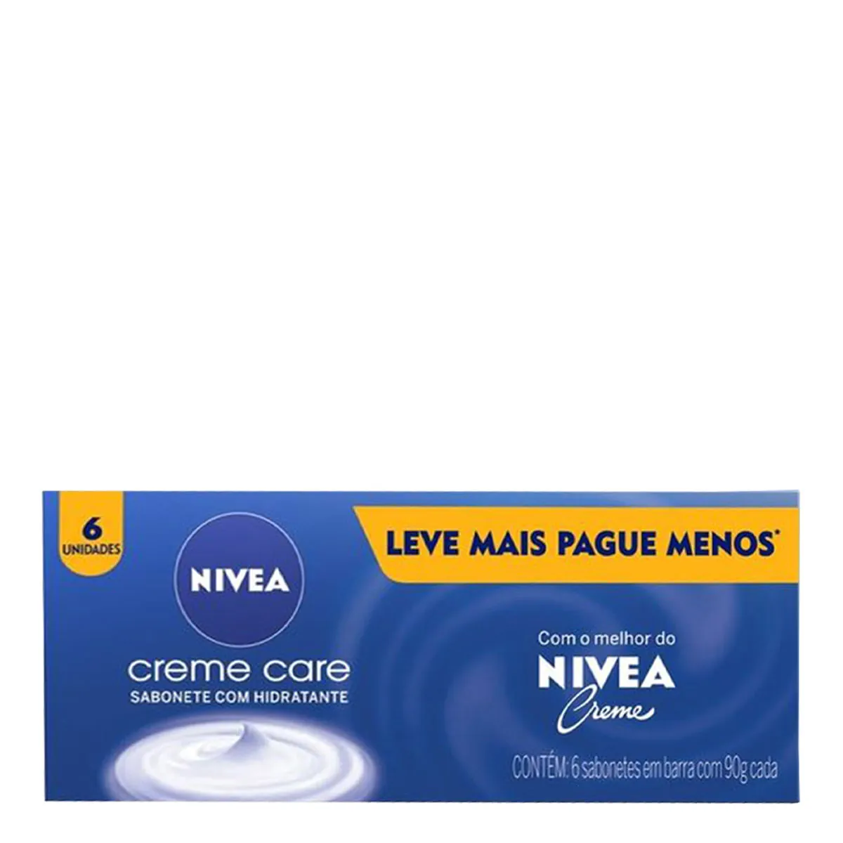 Sabonete em Barra NIVEA Creme Care Promo 6 Unidades 90g