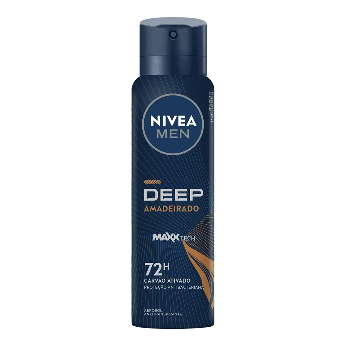 Antitranspirante Aerossol NIVEA MEN Deep Amadeirado MaxxTech 150ml