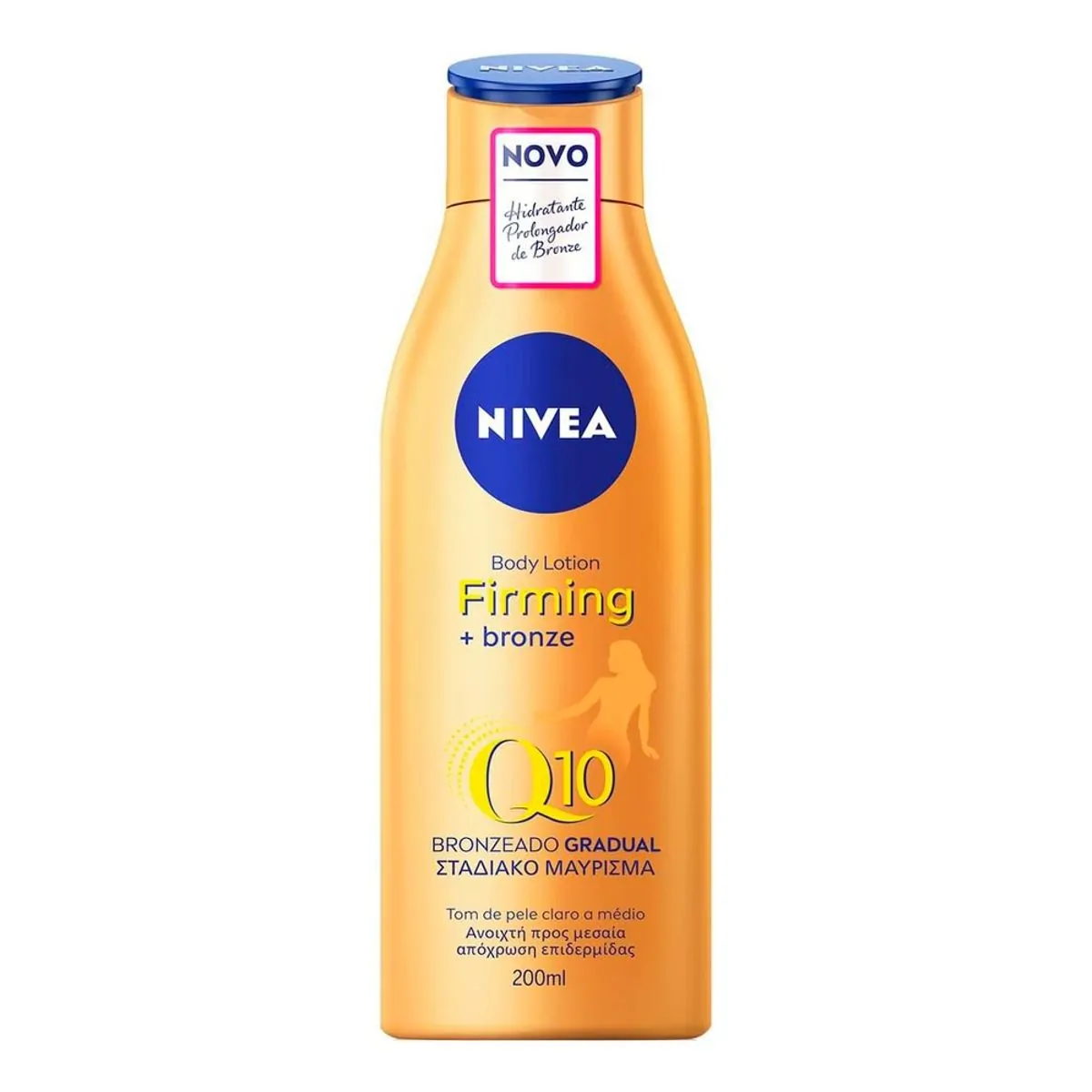Bronzeador Loção Gradual Nivea Q10 Firming Bronze Frasco 200ml