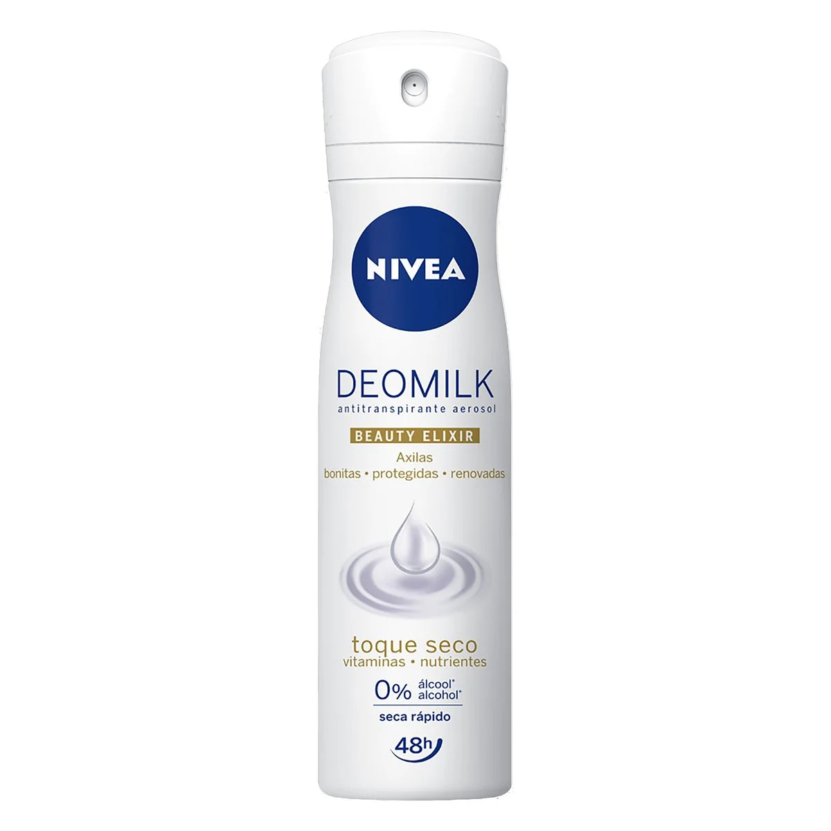 Antitranspirante Aerossol Toque Seco Nivea Deomilk Beauty Elixir 150 ml