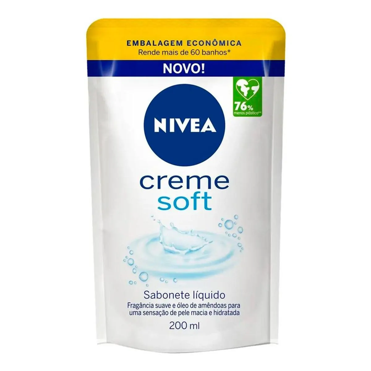 Sabonete Líquido NIVEA Refil Creme Soft 200ml