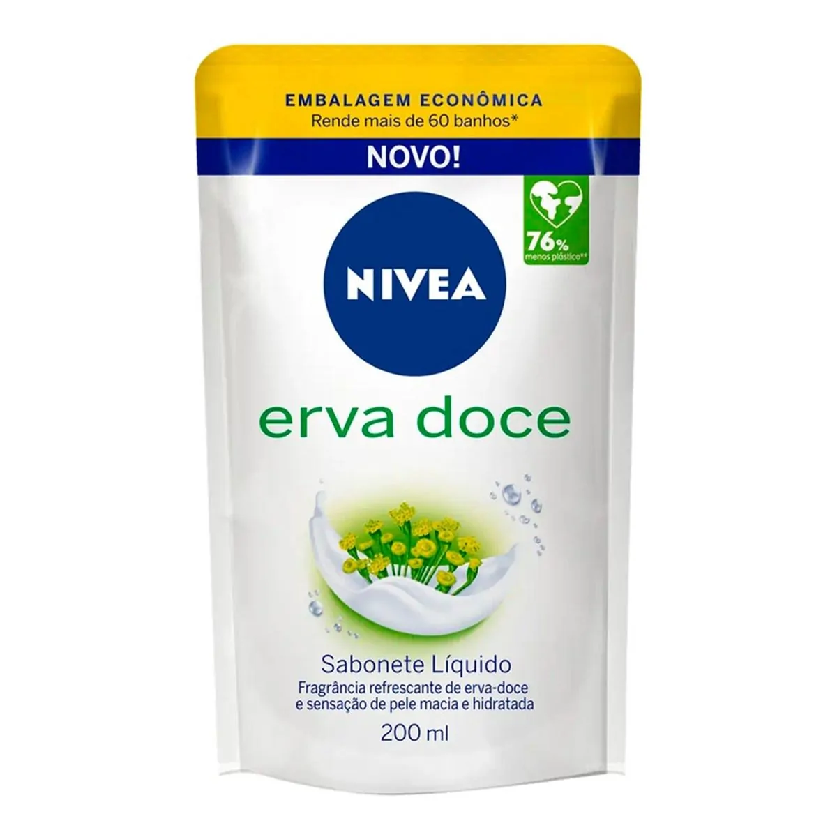Sabonete Líquido NIVEA Refil Erva Doce 200ml