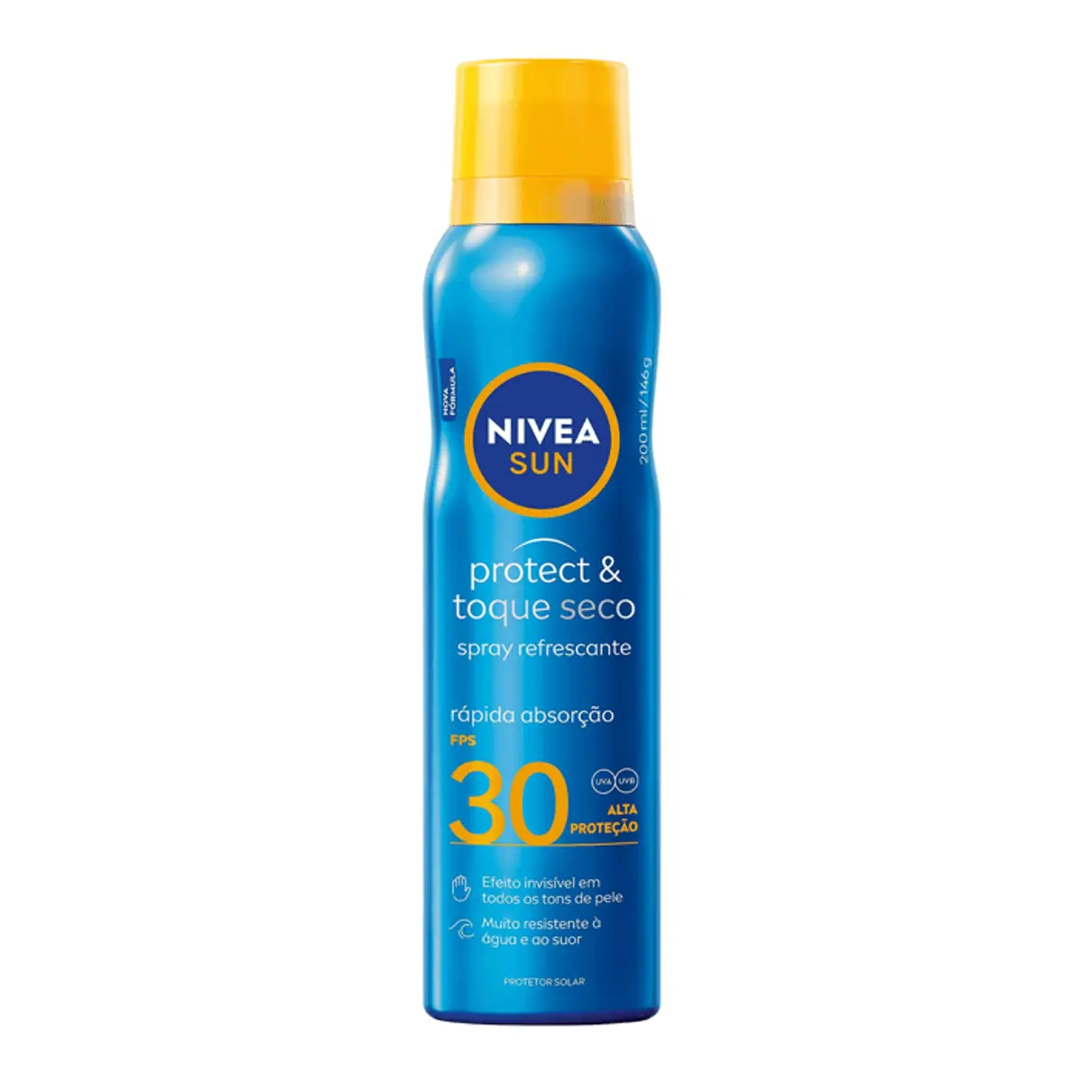 Protetor Solar Fps 30 Nivea Sun Protect Toque Seco Frasco 200ml Spray