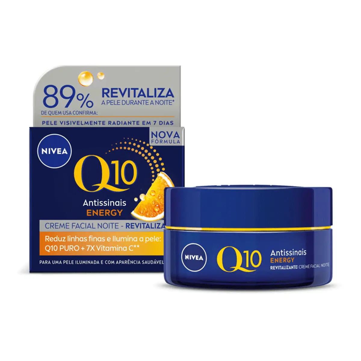 NIVEA Creme Facial Antissinais Noite Q10 Energy 50g