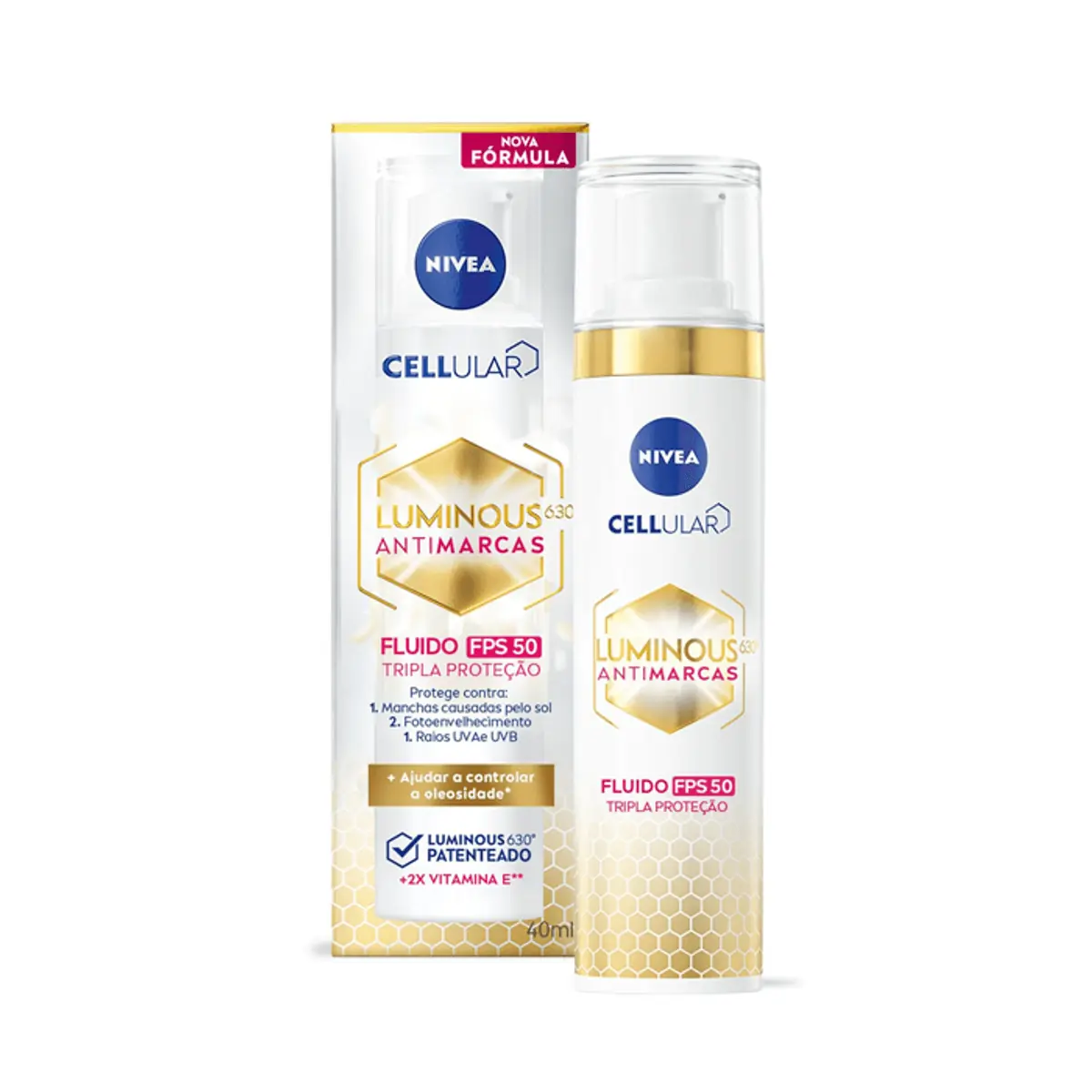 Fluido Nivea Cellular Luminous 630 Dia FPS 50 40ml