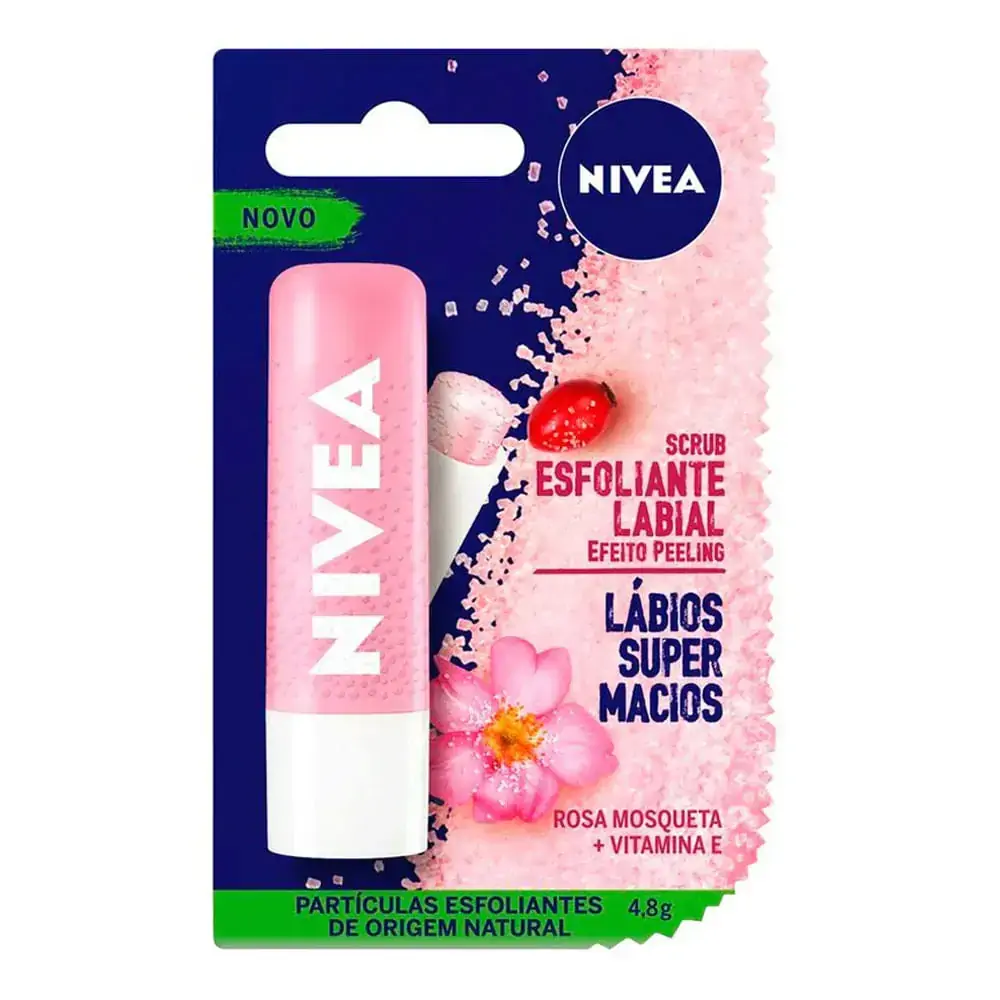 Esfoliante Labial Nivea Scrub Rosa Mosqueta 4,8 g