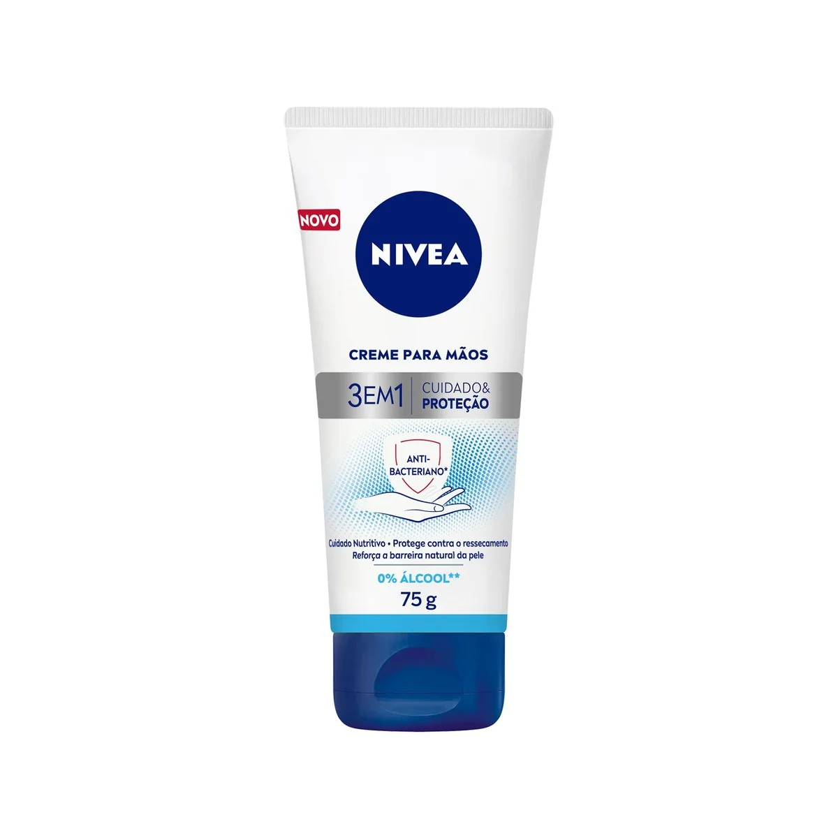 Creme Para As Mãos Cuidado E Proteção Nivea Bisnaga 75g