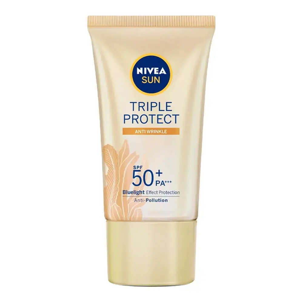 Protetor Solar Facial Tripla Proteção Loção Antissinais FPS 50 NIVEA SUN 40ml