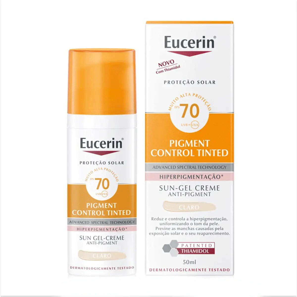 Protetor Solar Facial Sun Pigment Control Tinted Fps70 Claro