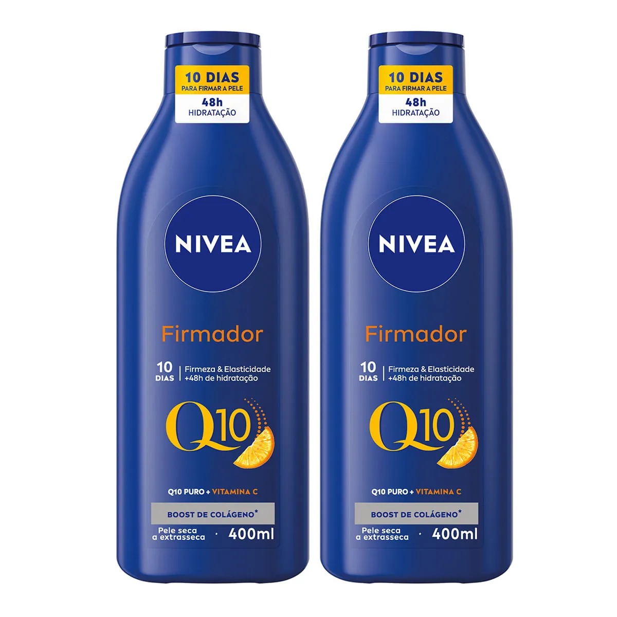 Pack Loção Corporal Firmadora Nivea Q10 Vitamina C Frasco 2 Unidades 400ml Cada Tamanho Econômico