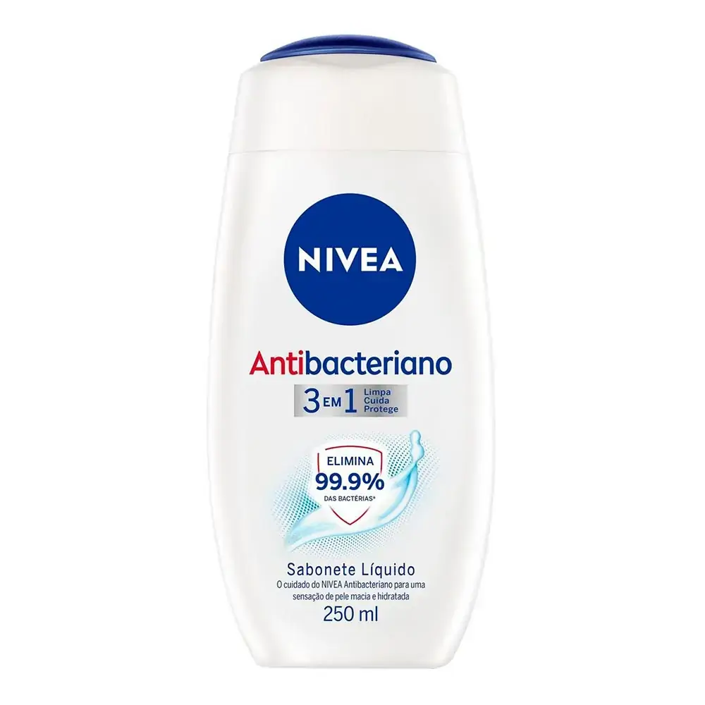 Sabonete líquido NIVEA Antibacteriano 3 em 1 250ml