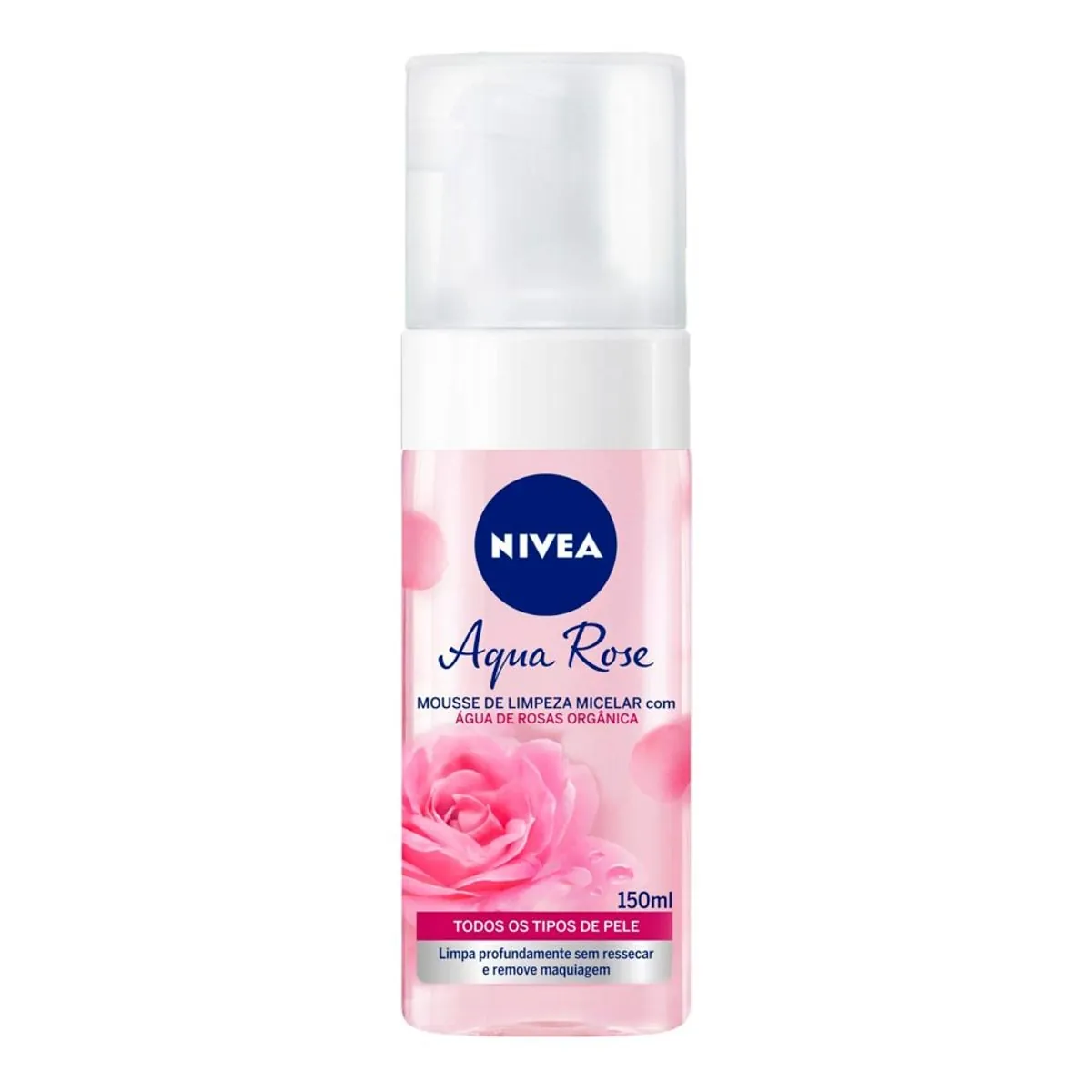 Mousse De Limpeza Micelar Nivea Aqua Rose Frasco 150ml
