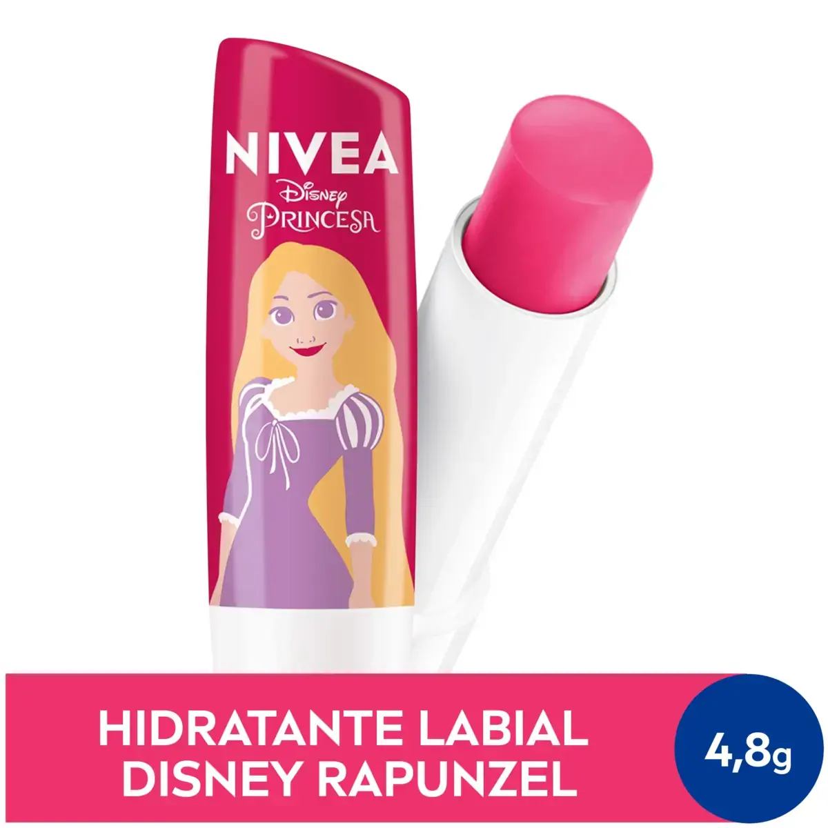 Hidratante Labial Melancia Princesa Rapunzel Nivea Blister 4,8g