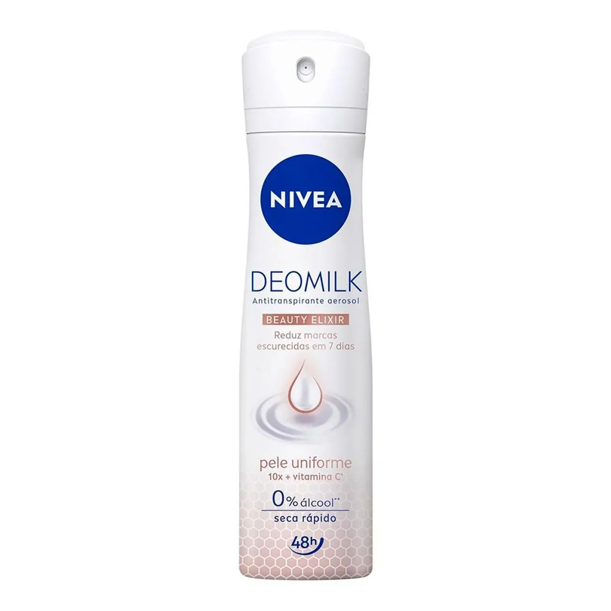 Antitranspirante Aerossol Pele Uniforme Nivea Deomilk Beauty Elixir 150ml Spray