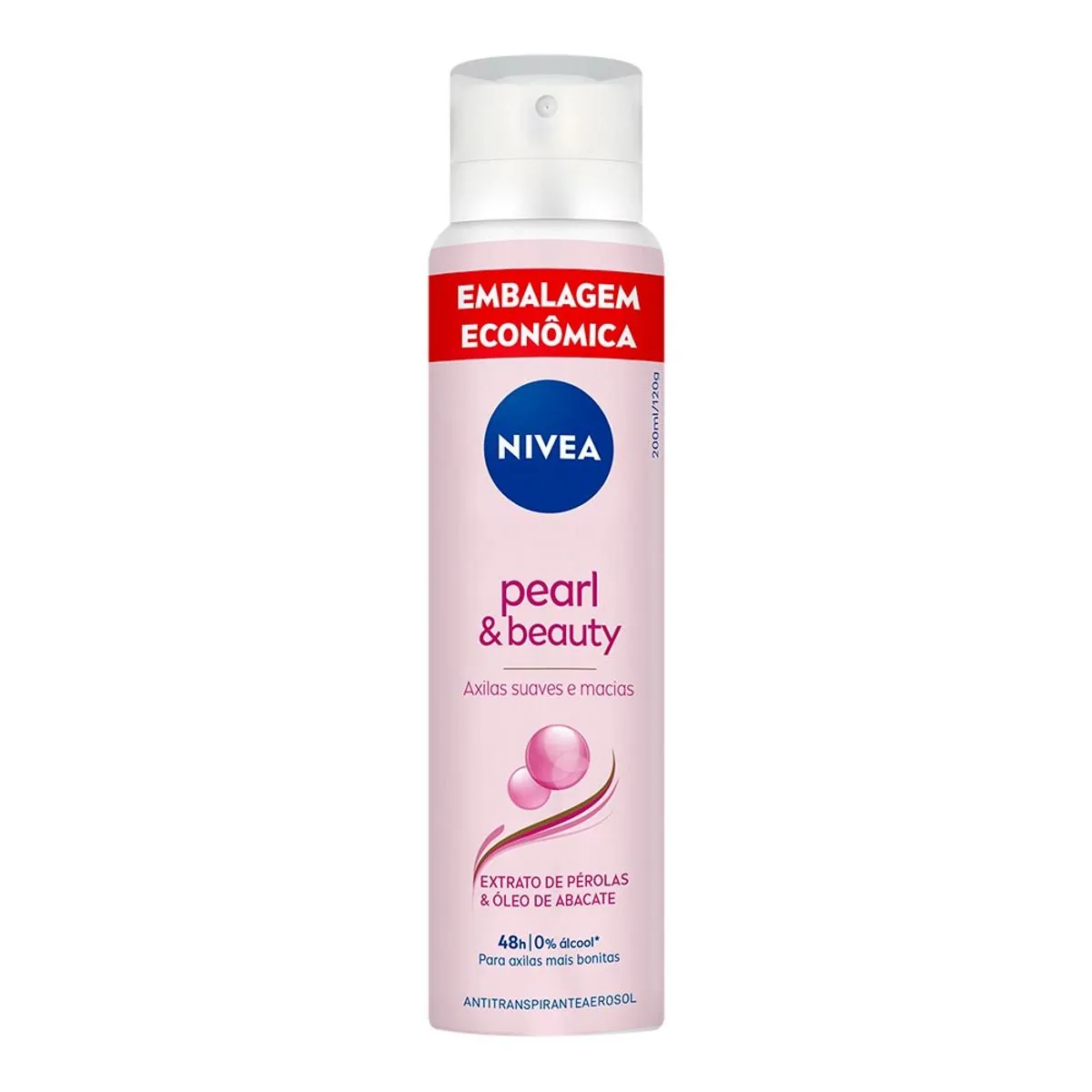 Desodorante Antitranspirante Aerossol Pearl & Beauty NIVEA 200ml