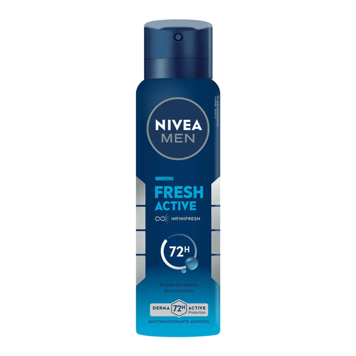 Antitranspirante Aerossol Antibacteriano Fresh Active Nivea Men 150ml Spray