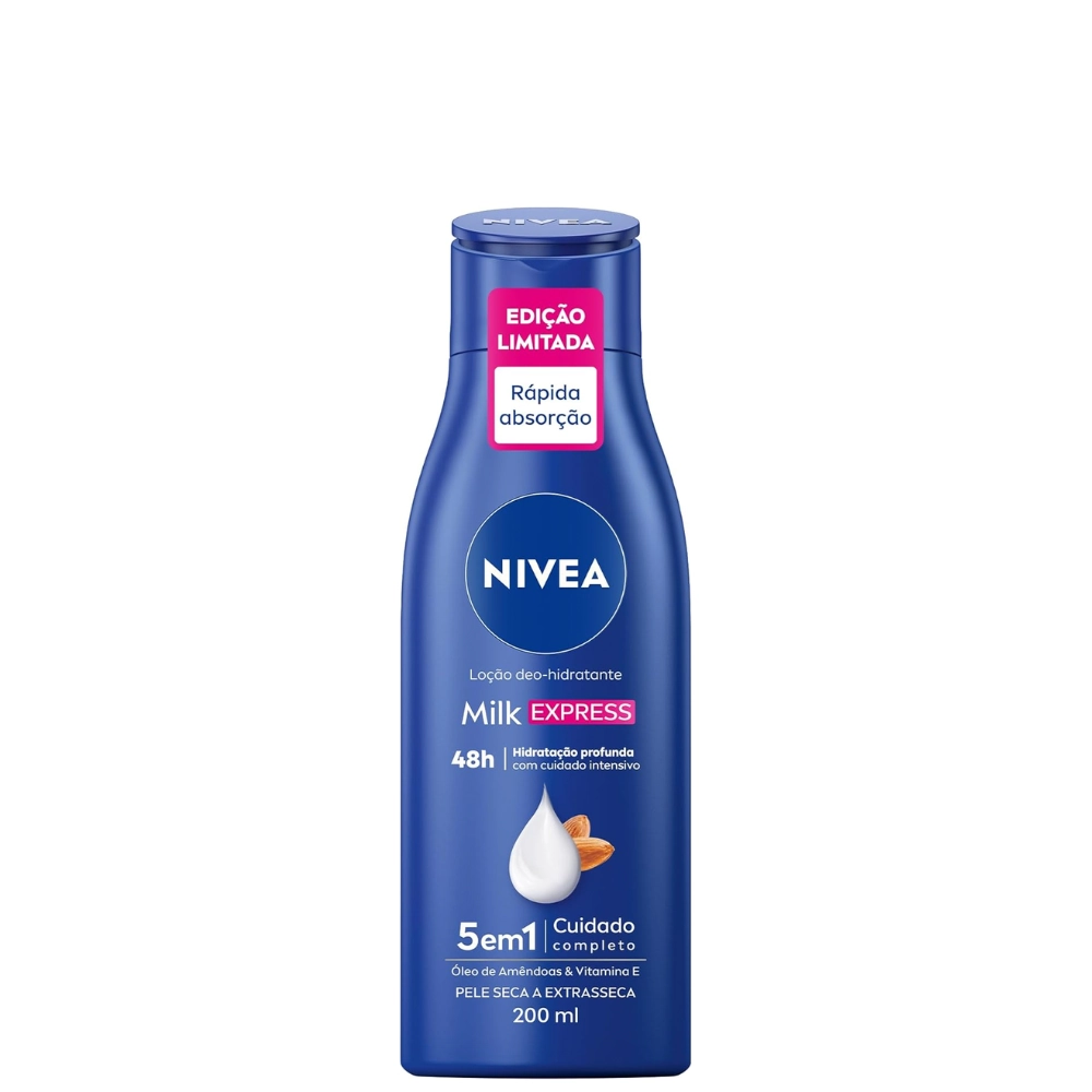Loção Deo Hidratante Nivea Milk Express Frasco 200ml