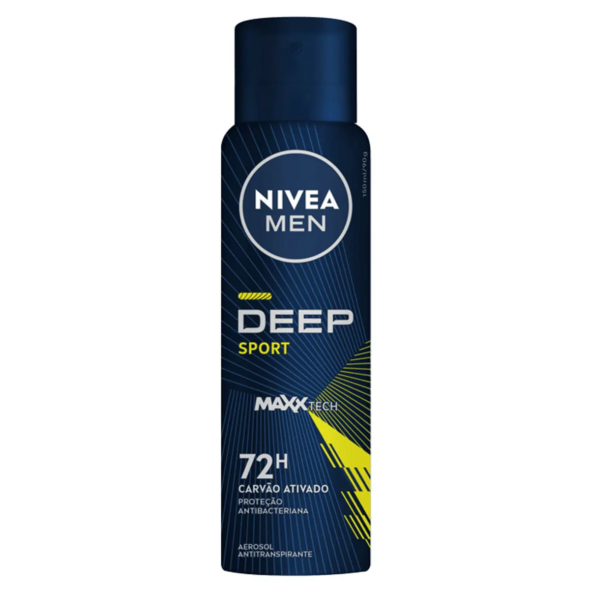 Antitranspirante Aerossol Carvão Ativado Sport Nivea Men Deep 150ml Spray