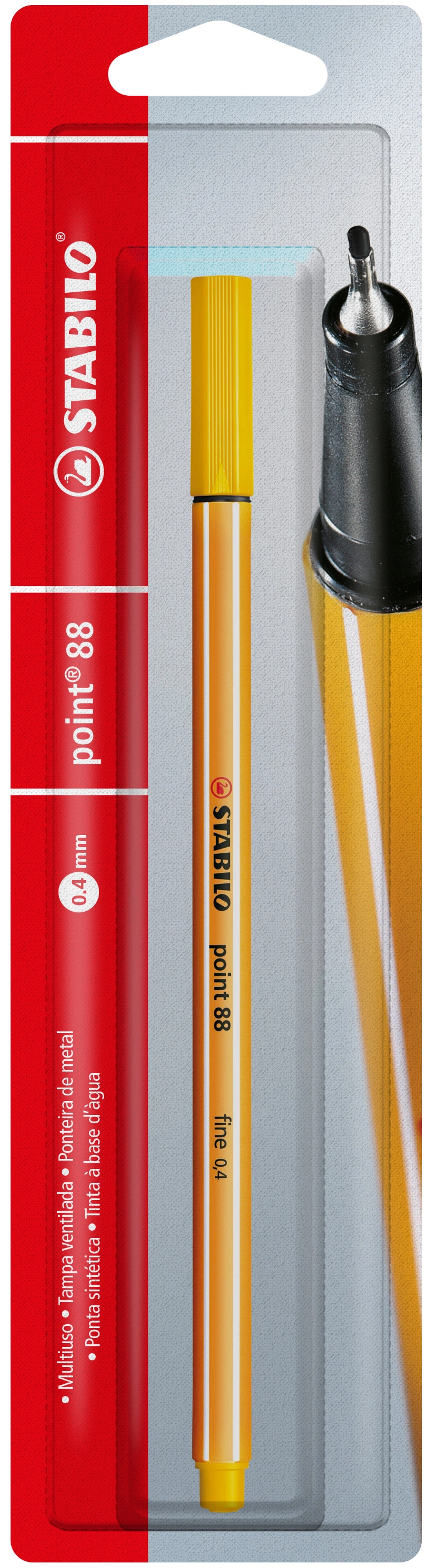 Stabilo Point 88 Pens Yellow No. 44