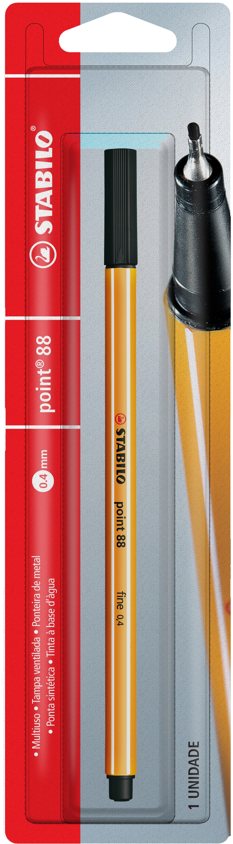 Stabilo Point 88 Pens Black Case Of 10