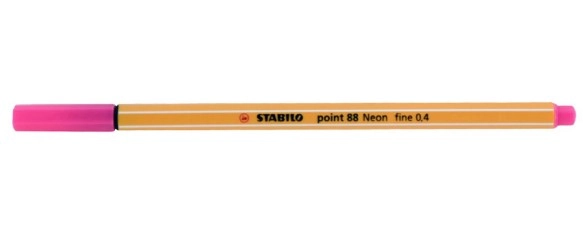 Caneta Hidrografica Rosa Neon 0,4mm Point 88056 Un 1 Un