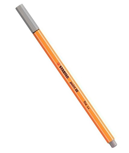 Caneta Stabilo Point 88 Pastel Cinza 95/ Marrom 65
