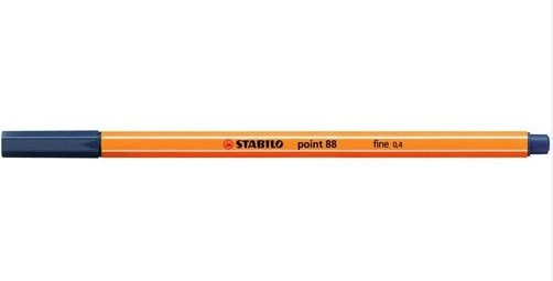 Caneta Porosa 0.4mm Stabilo Point 88/98 Azul Cobalto