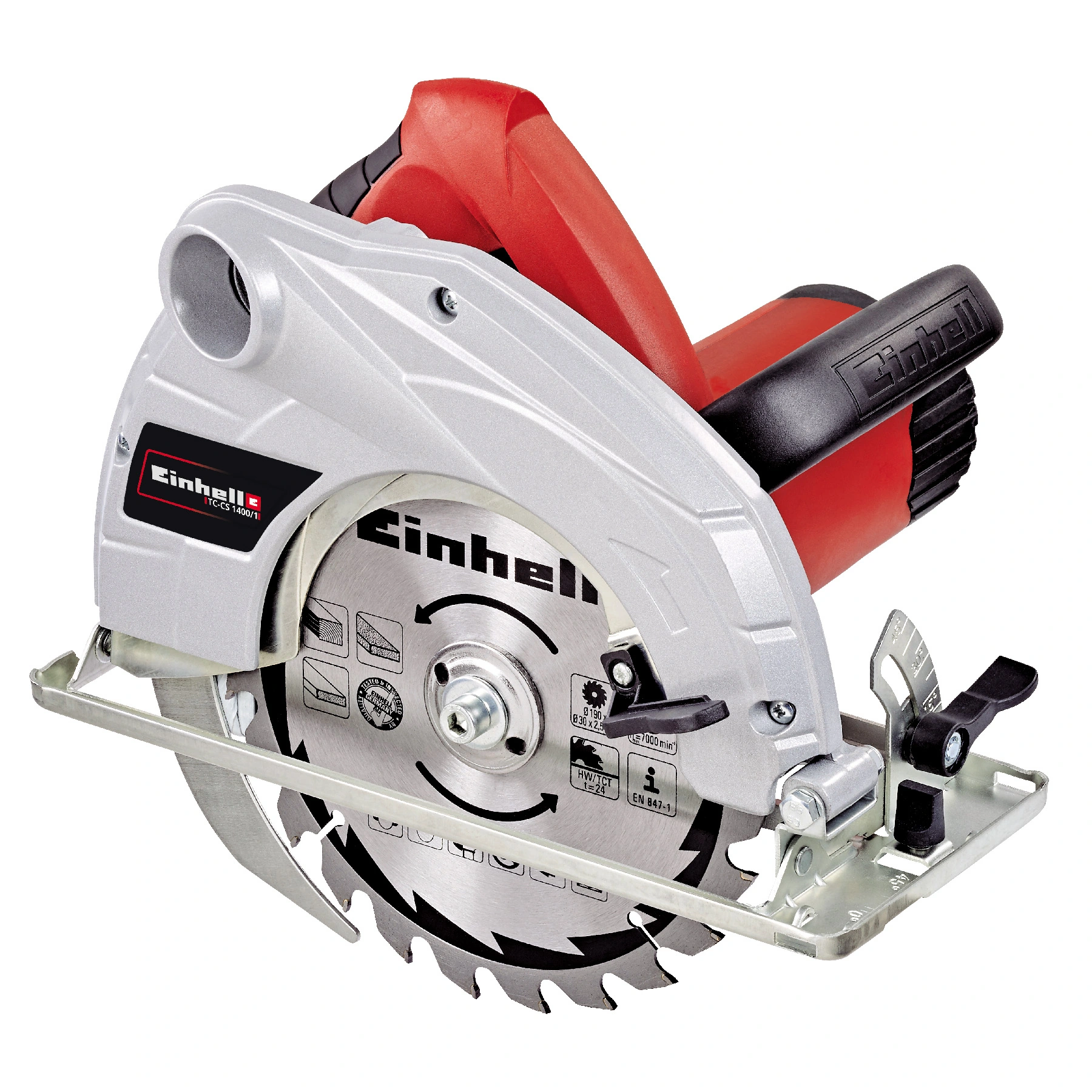 Serra Circular Elétrica Einhell 127V (110V) 1400w 7.1/2" TC-CS 1400/1 para Madeira