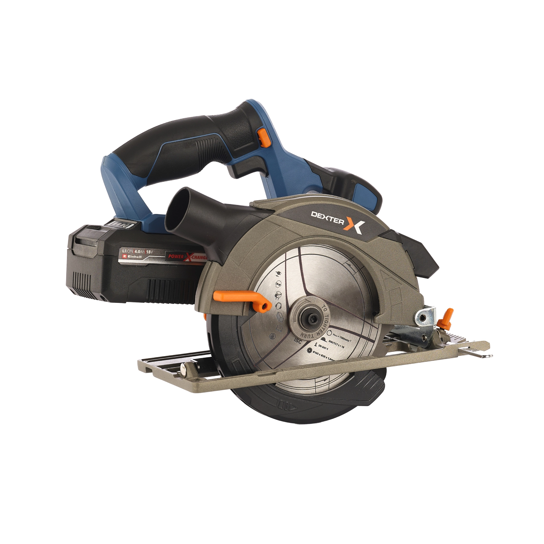 Serra Circular a Bateria Dexter 18V 165mm com Bateria e Carregador DT-CS 18/165Li para Madeira