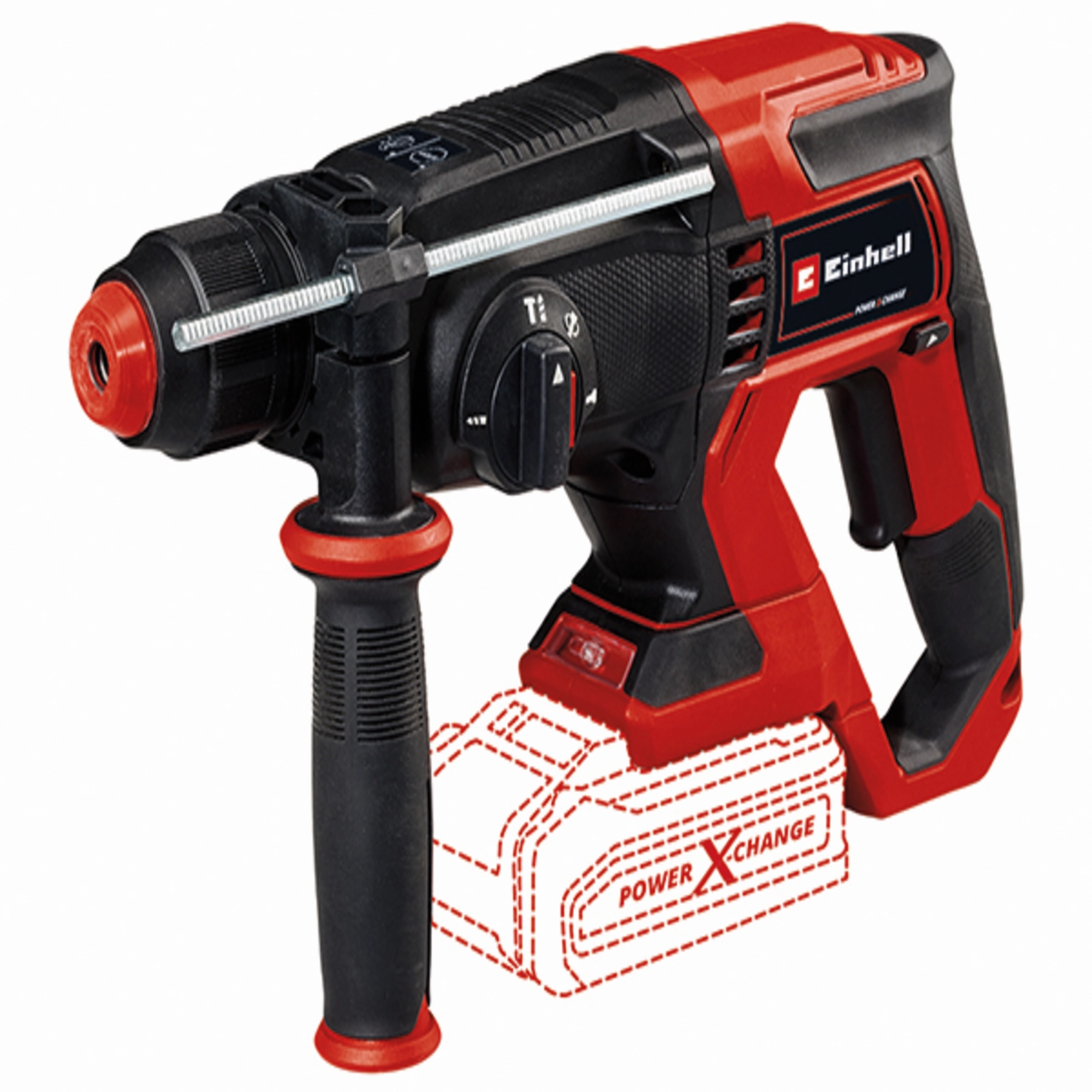 Martelete Perfurador Rompedor Einhell TE-HD 18/20 Li SDS Plus 1,8J F a Bateria 18V
