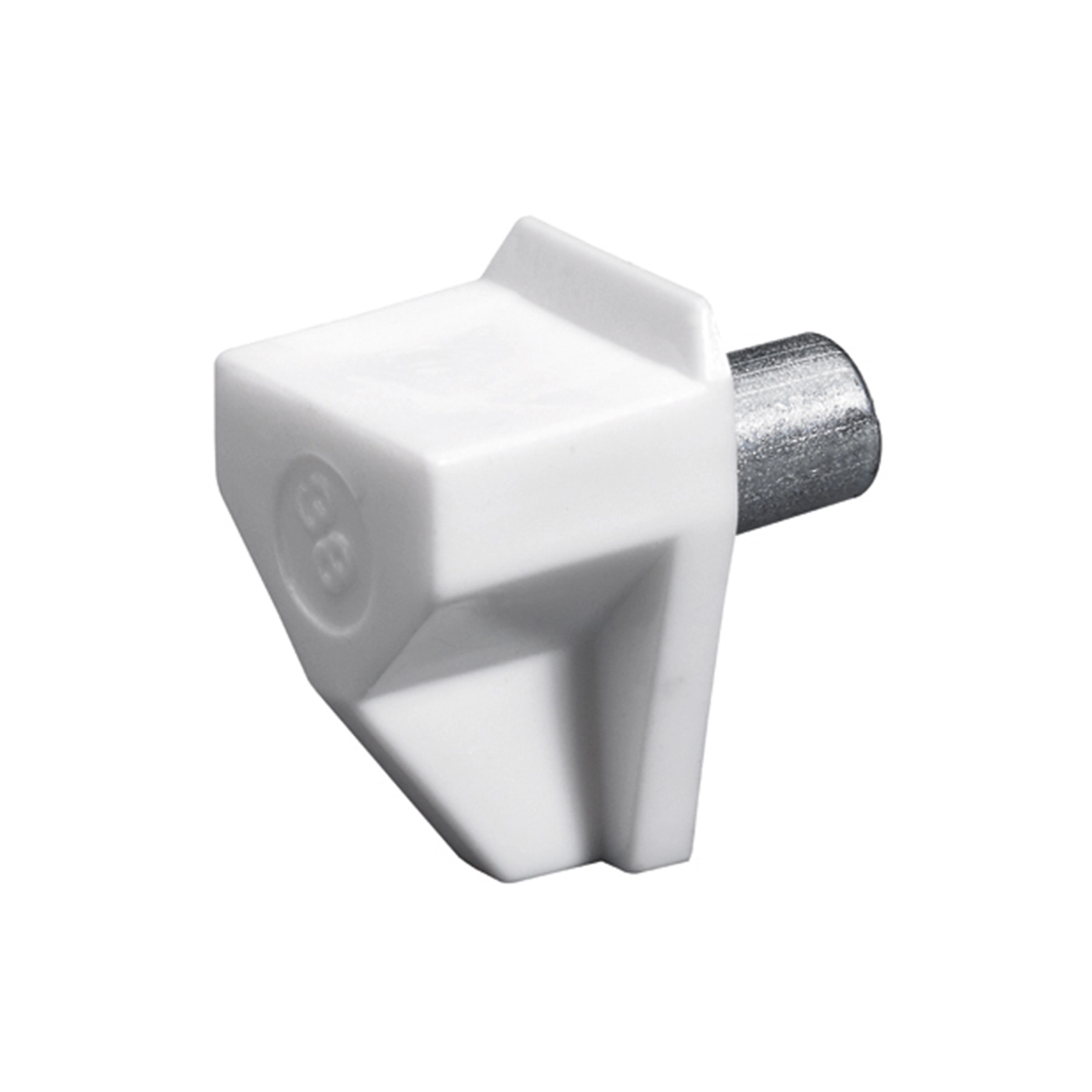 Suporte para Prateleira de Madeira Embutir 5mm Branco 20 peças