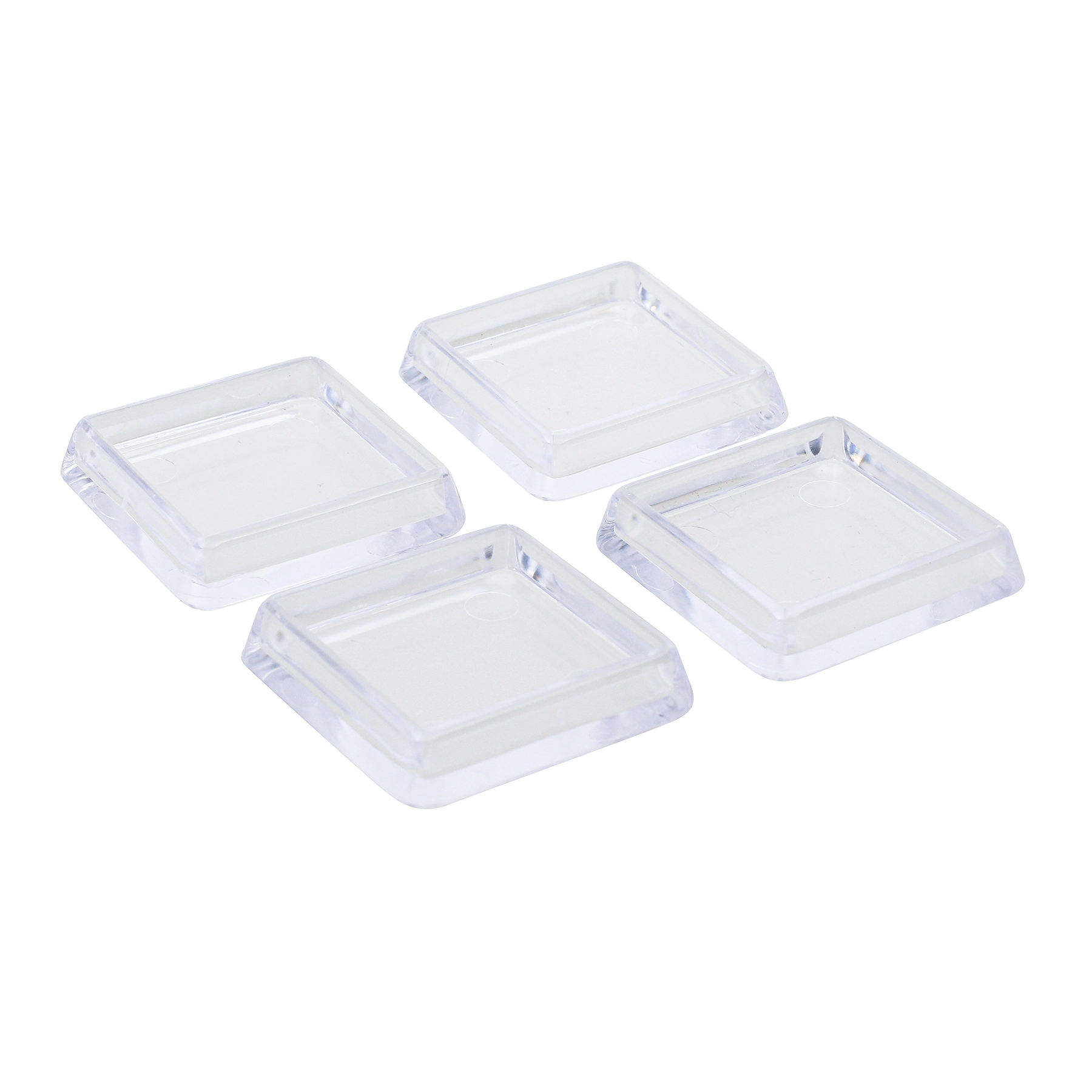 Ponteira Quadrada para Móveis de Embutir 40x40mm 4 peças