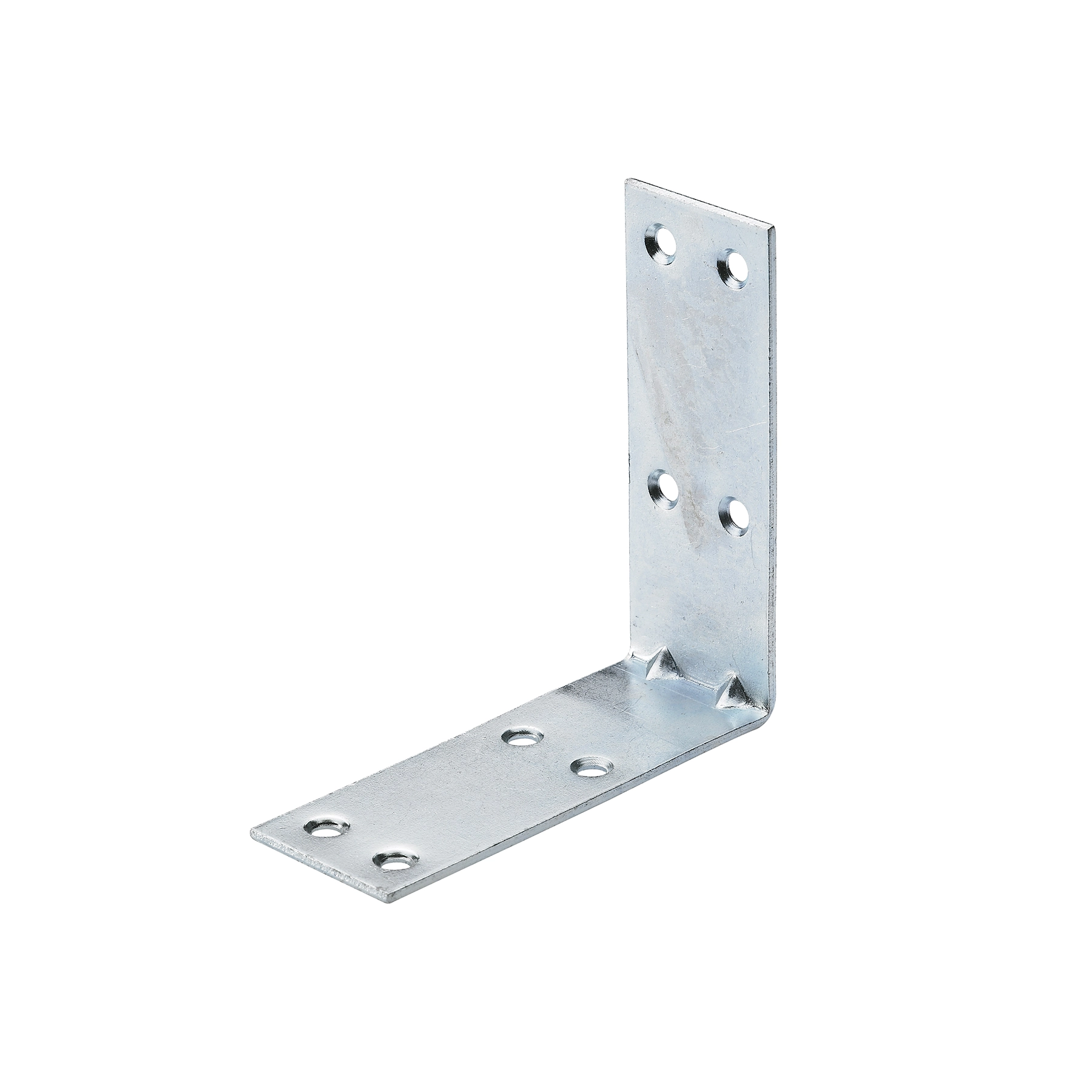 Placa de Junção Abas Iguais Aço 80x80x30mm Prata 1 peça
