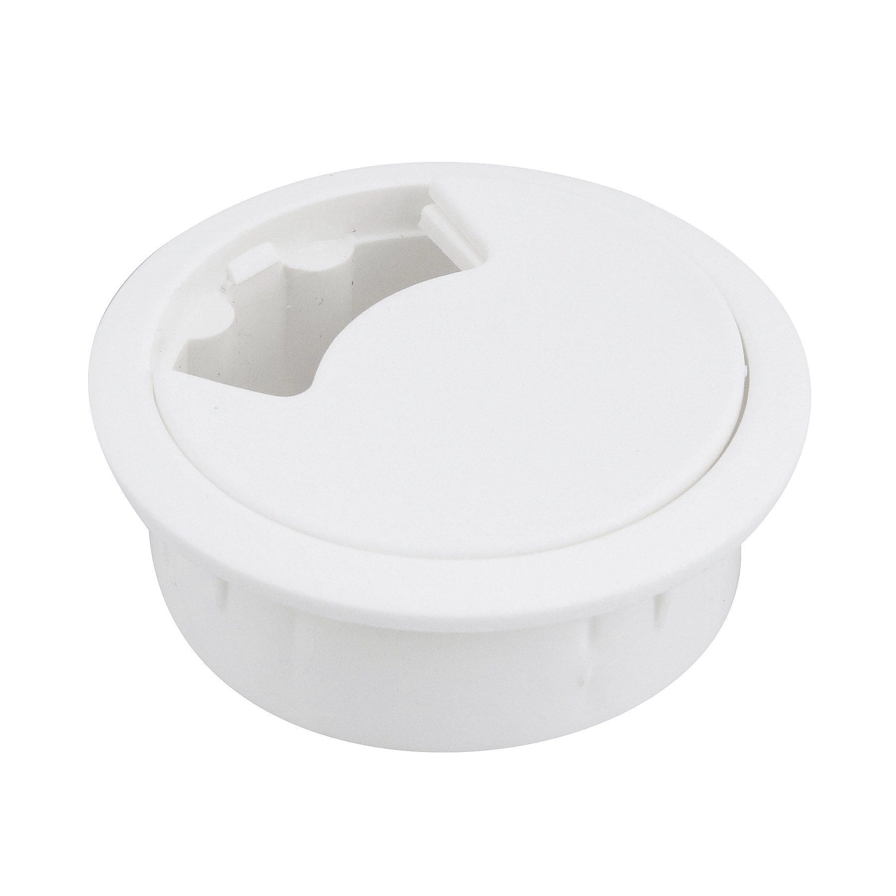 Passa Fio Branco 60mm Plástico Hettich