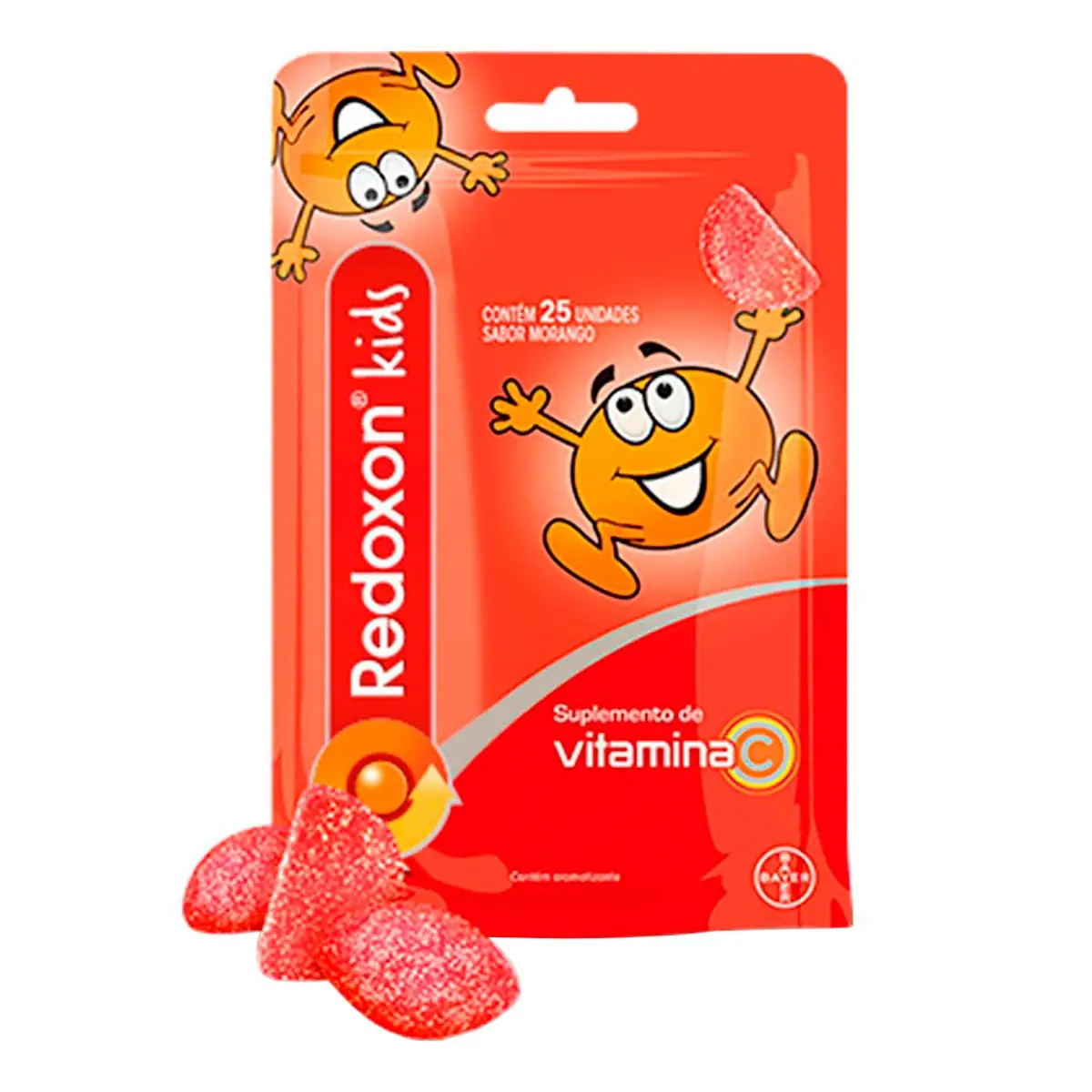 Vitamina C Redoxon Kids Morango 25 gomas