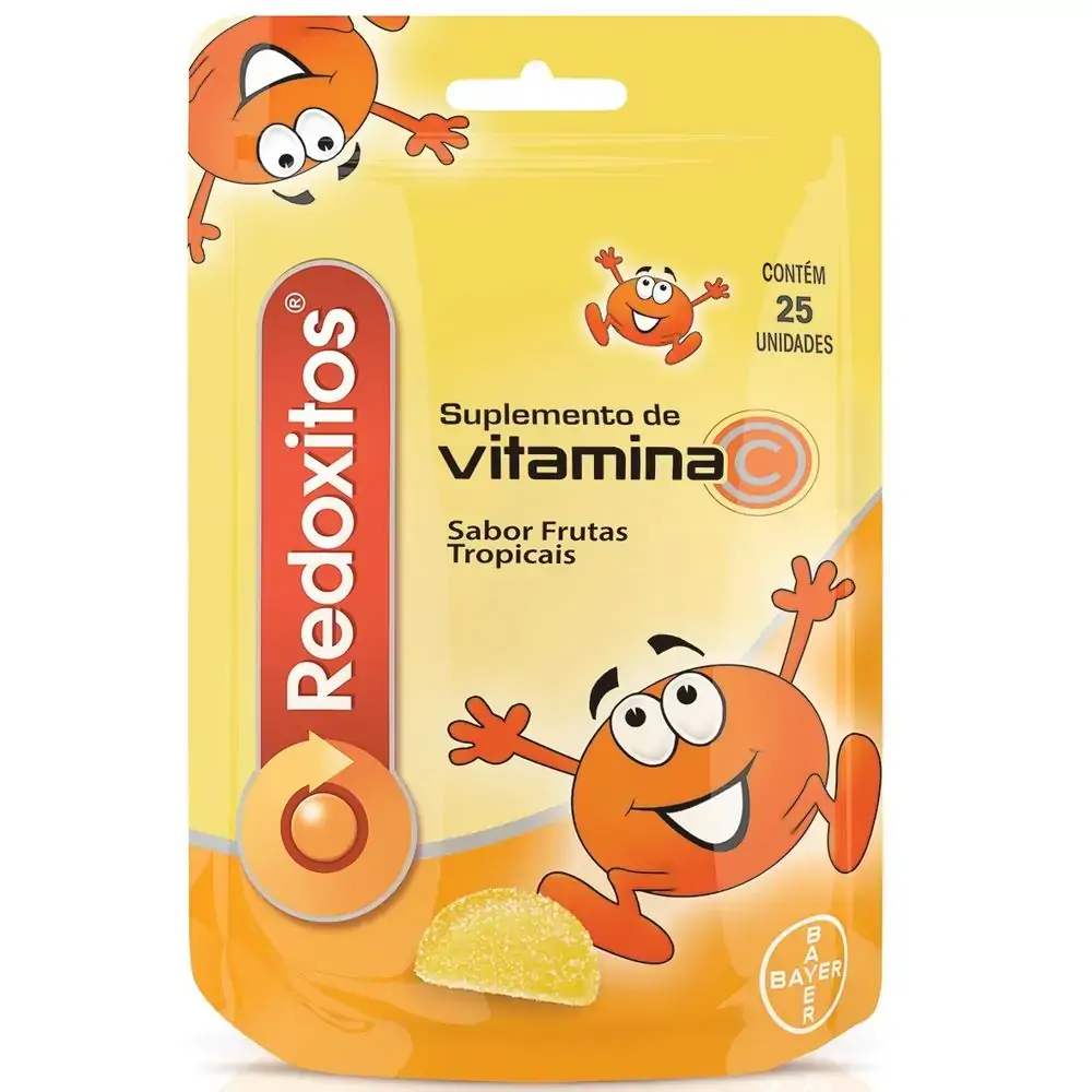 Redoxitos Sabor Frutas Tropiciais 30mg C/ 25 Gomas Mastigáveis De Vitamina C
